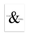 Motivational I can do everything - Canvas prints with quotes on canvas | FEEBY