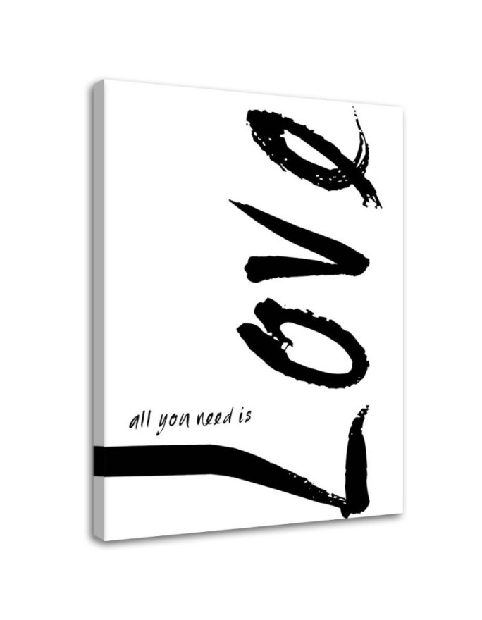 White love quotes - Modern Canvas painting for the bedroom | FEEBY