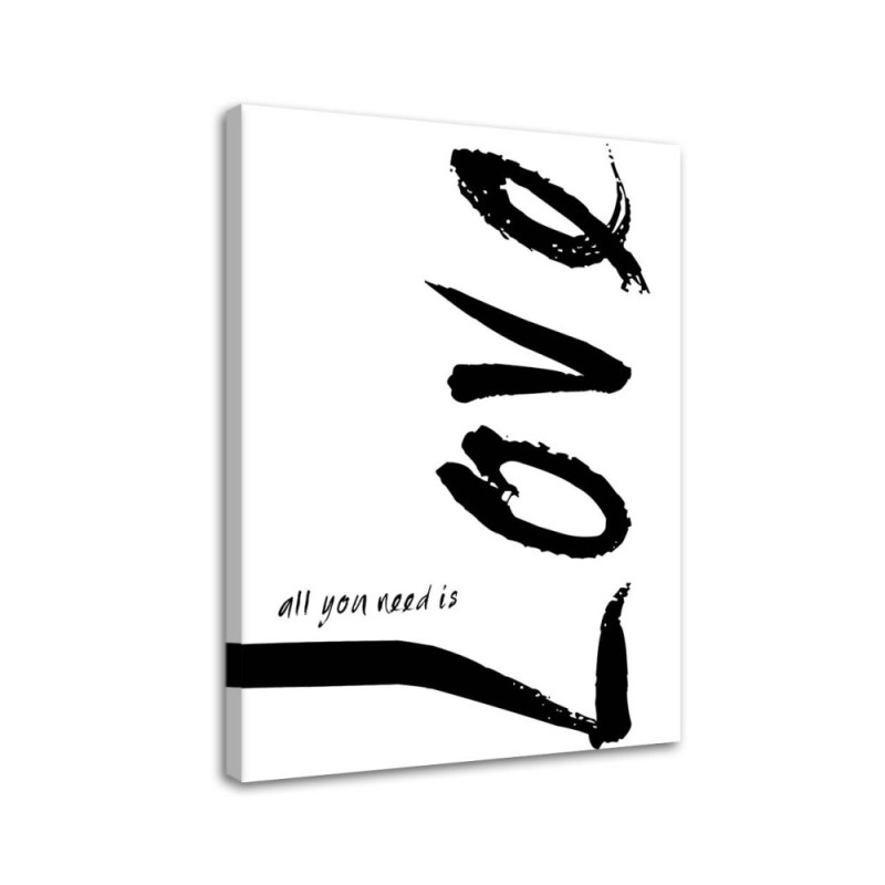 White love quotes - Modern Canvas painting for the bedroom | FEEBY