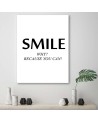 Motivational Smile - Canvas prints with quotes on canvas | FEEBY