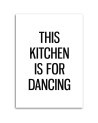 Dancing quotes kitchen - Modern Canvas painting for the kitchen | FEEBY