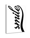 Smile on white background - Modern painting for living room | FEEBY