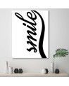 Smile on white background - Modern painting for living room | FEEBY