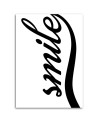 Smile on white background - Modern painting for living room | FEEBY