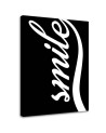 Smile on black background - Modern painting for living room | FEEBY