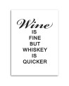 Wine and whiskey quote - Modern Canvas painting for the kitchen | FEEBY