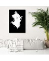 Contrast of colours - Modern Canvas painting for the living room | FEEBY