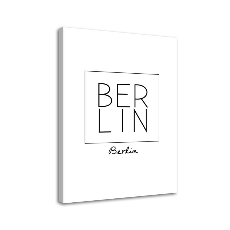 Berlin print lettering - Modern painting for living room | FEEBY
