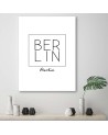 Berlin print lettering - Modern painting for living room | FEEBY