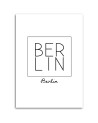 Berlin print lettering - Modern painting for living room | FEEBY
