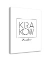 Krakow inscription - Modern Canvas painting for living room | FEEBY