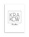 Krakow inscription - Modern Canvas painting for living room | FEEBY