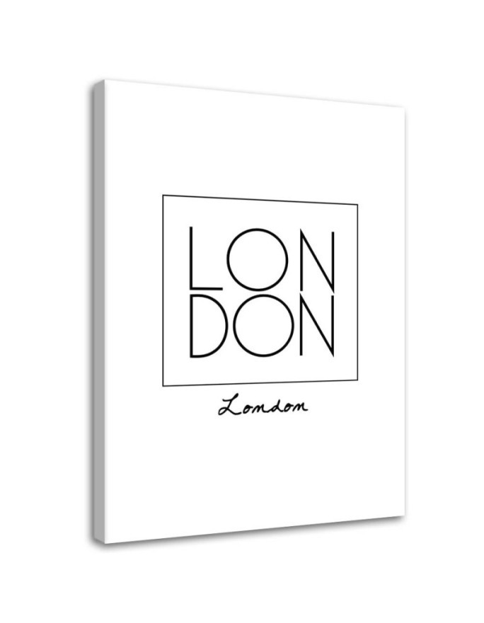 London lettering - Modern Canvas prints for living room | FEEBY