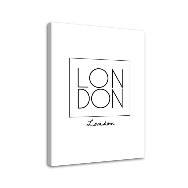 London lettering - Modern Canvas prints for living room | FEEBY