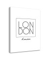 London lettering - Modern Canvas prints for living room | FEEBY