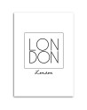 London lettering - Modern Canvas prints for living room | FEEBY