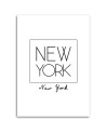 New York lettering typography - Modern Canvas painting for living room | FEEBY