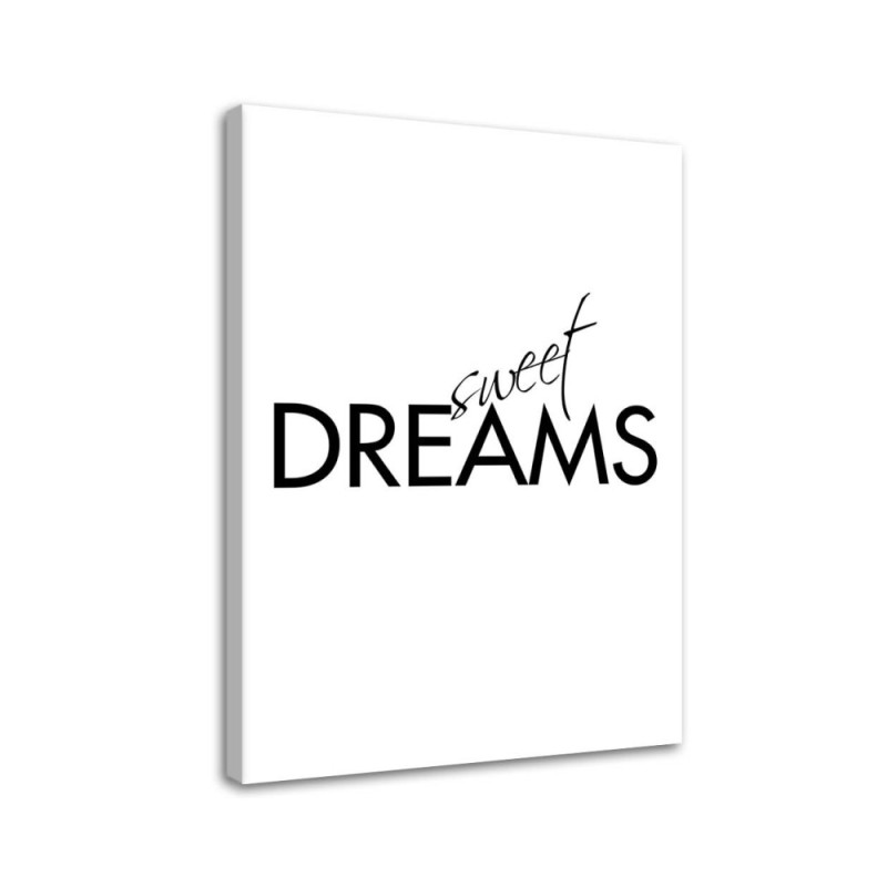 Sweet dreams Modern Canvas painting for the bedroom | FEEBY