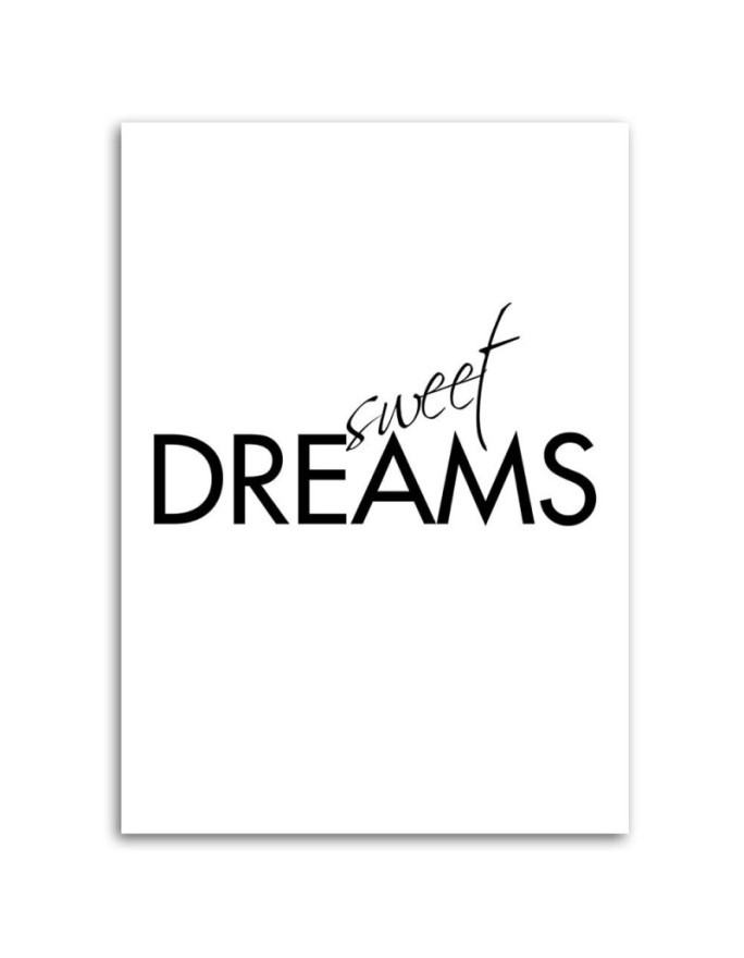 Sweet dreams Modern Canvas painting for the bedroom | FEEBY
