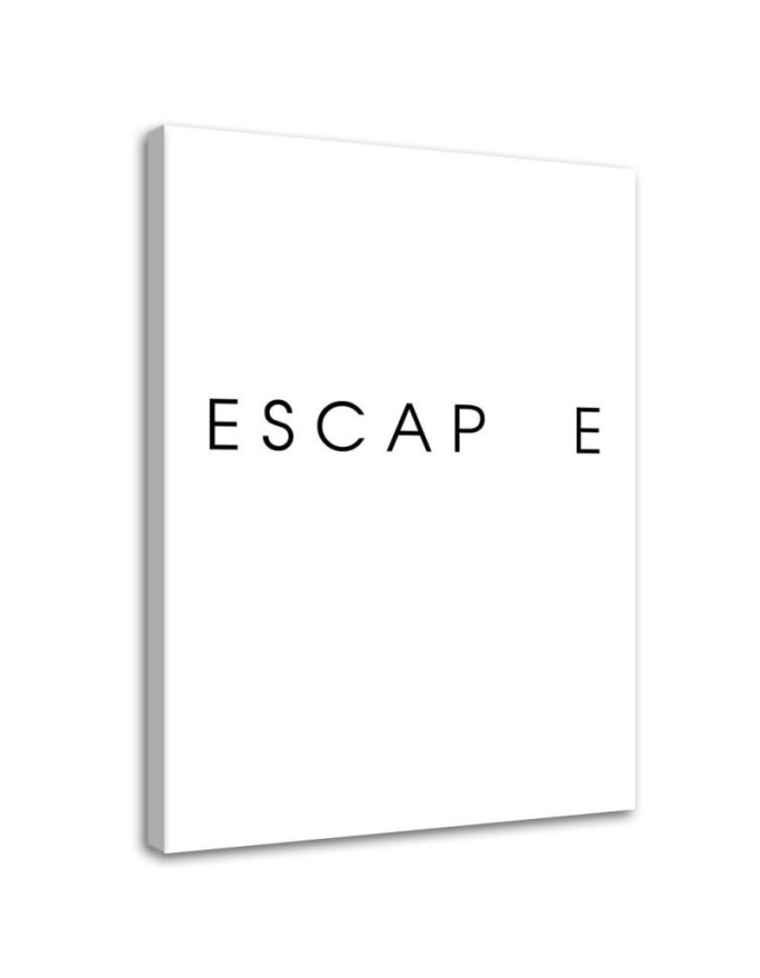 Escape Quote Modern Canvas painting for the bedroom | FEEBY