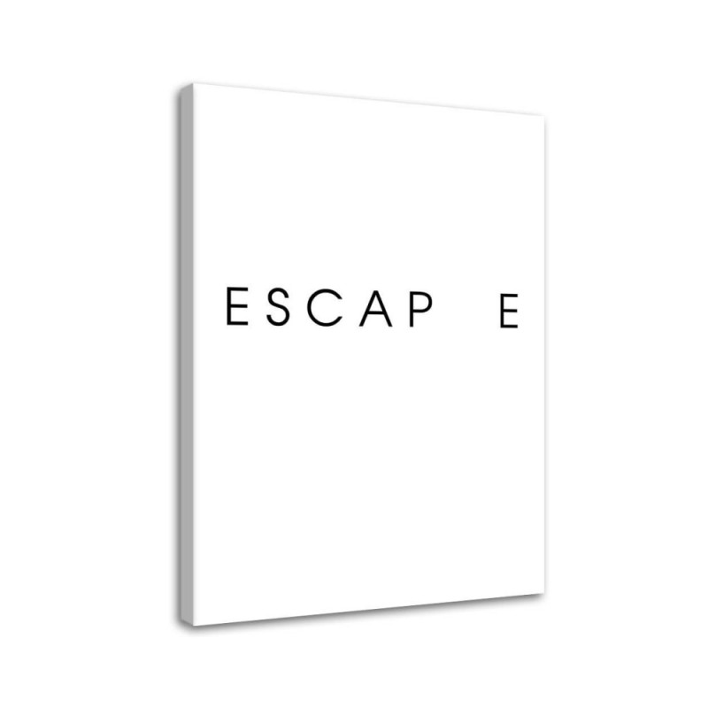 Escape Quote Modern Canvas painting for the bedroom | FEEBY