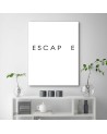 Escape Quote Modern Canvas painting for the bedroom | FEEBY