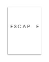 Escape Quote Modern Canvas painting for the bedroom | FEEBY