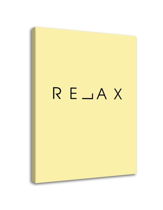 Relax Typography Modern Canvas painting for the bedroom | FEEBY