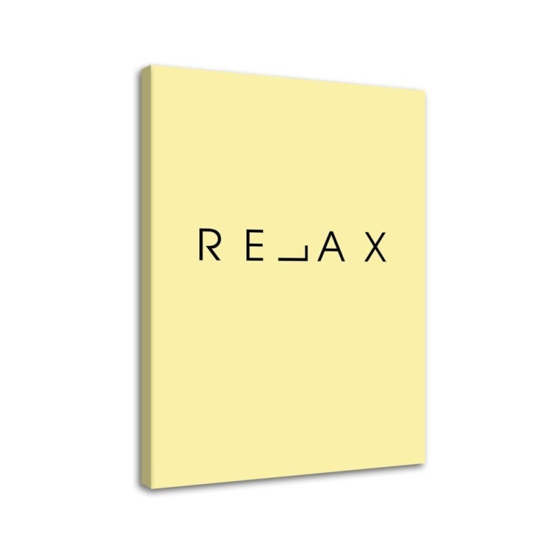 Relax Typography Modern Canvas painting for the bedroom | FEEBY
