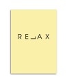 Relax Typography Modern Canvas painting for the bedroom | FEEBY