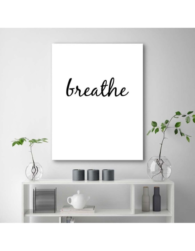 Breathe Modern bedroom pictures on Canvas | FEEBY