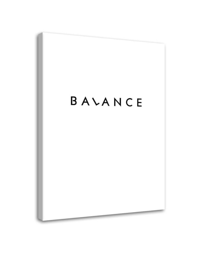 Canvas print Balance quote