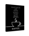 Typography Coffee with quotes on wrapped canvas | FEEBY