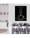 Typography Coffee with quotes on wrapped canvas | FEEBY