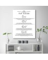 Guide to tea typography - Canvas prints with Quotes for Kitchen | FEEBY