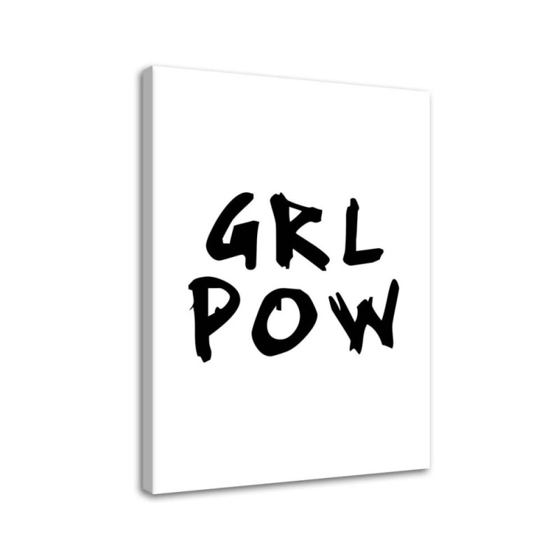 Girl Power Canvas prints with lettering on canvas | FEEBY