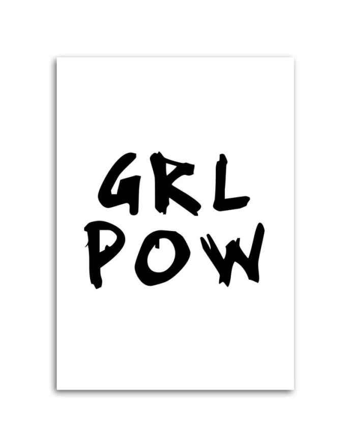 Girl Power Canvas prints with lettering on canvas | FEEBY