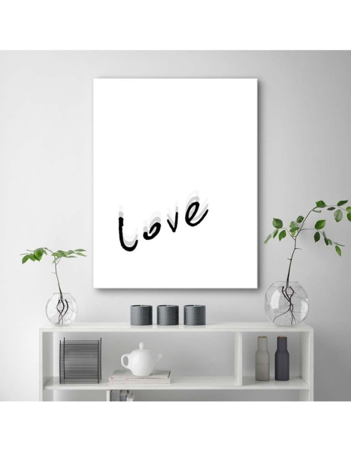 Typography Love Modern wall art painting | FEEBY