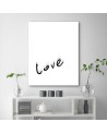 Typography Love Modern wall art painting | FEEBY