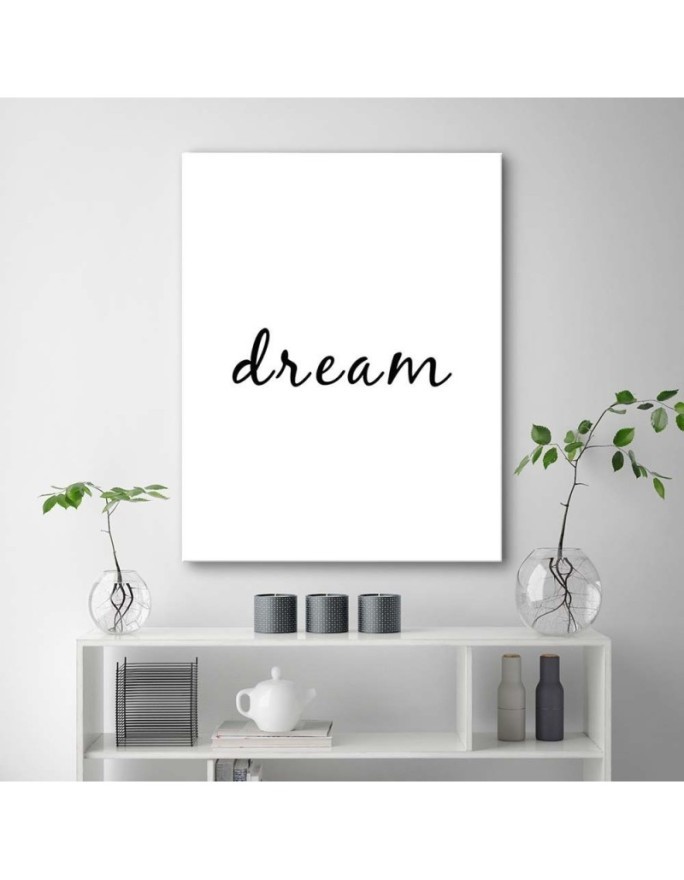 Typography Dream quote - Modern Wall art Picture | FEEBY