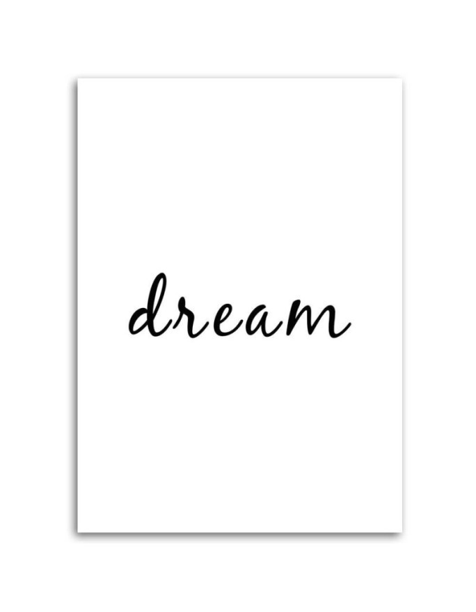 Typography Dream quote - Modern Wall art Picture | FEEBY