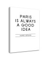Paris is a good idea quote - Modern wall painting | FEEBY