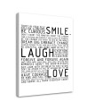 Smile laugh love Decorative painting for the wall. Dress your walls!| FEEBY