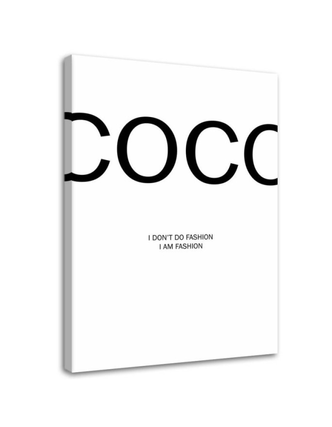 Coco Chanel quote Decorative Canvas painting | FEEBY