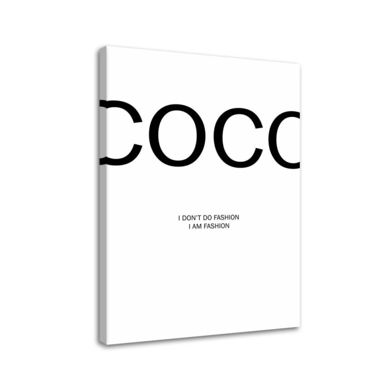 Coco Chanel quote Decorative Canvas painting | FEEBY