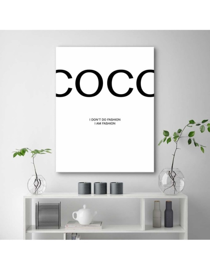 Coco Chanel quote Decorative Canvas painting | FEEBY