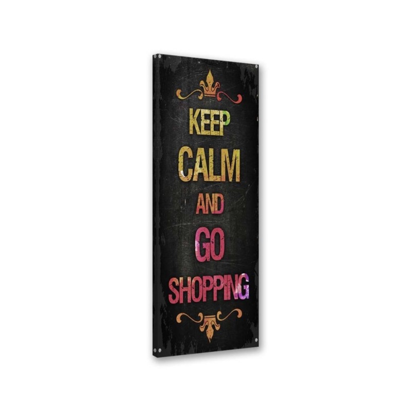 Keep calm inscription - Decorative Canvas painting for wall | FEEBY