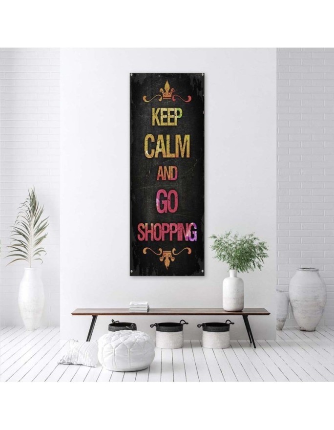 Keep calm inscription - Decorative Canvas painting for wall | FEEBY