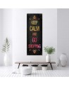 Keep calm inscription - Decorative Canvas painting for wall | FEEBY