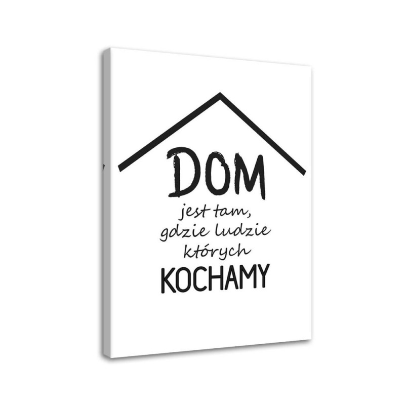 House with quotes - Decorative Canvas painting for wall | FEEBY